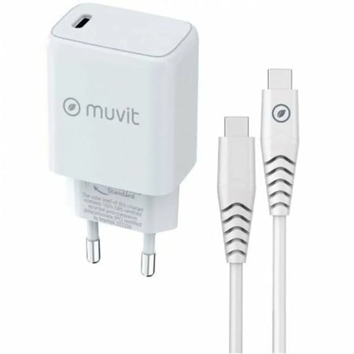 Wall Charger Muvit MCPAK0044 20 W White - Електроника Телефони и таблети<<<Компютри| Електроника<<<BigBuy&&&USB зарядни