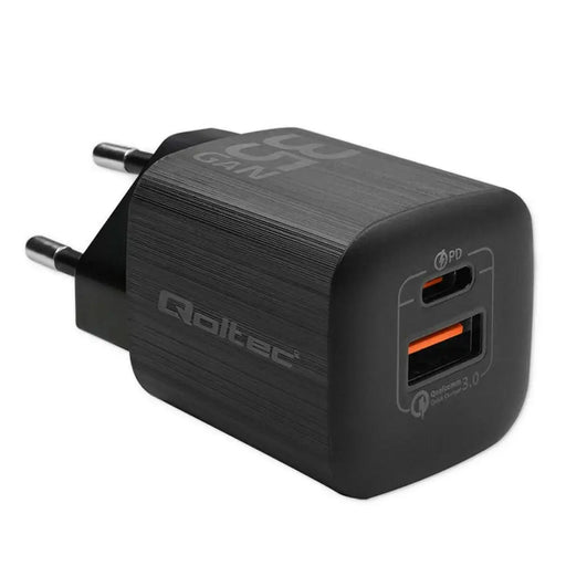 Wall Charger Qoltec 50764 Black 35 W - USB зарядни и кабели<<<Електроника Телефони и таблети<<<Компютри|