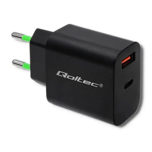 Wall Charger Qoltec 51713 Black 18 W - ChargersLAD-SIC<<<Power supplies for phonesLAD<<<ActionPL&&&Електроника Телефони
