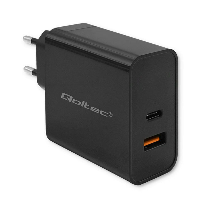 Wall Charger Qoltec 52380 Black 65 W (1 Unit) - USB зарядни и кабели<<<Електроника Телефони и таблети<<<Компютри|
