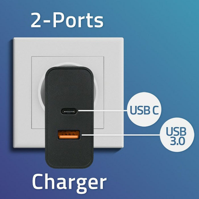 Wall Charger Qoltec 52380 Black 65 W (1 Unit) - USB зарядни и кабели<<<Електроника Телефони и таблети<<<Компютри|