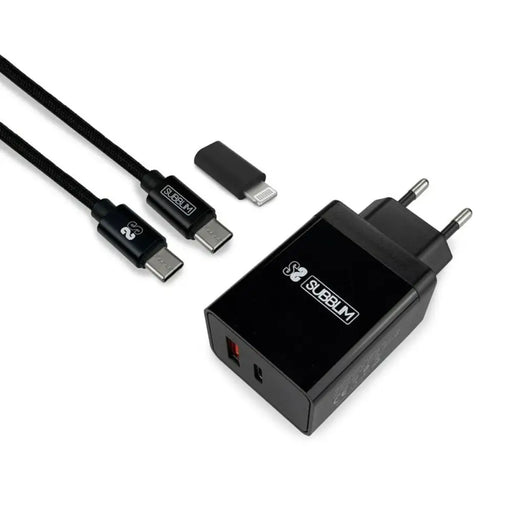 Wall Charger Subblim SUBCHG-3WPD11 Black (1 Unit) - Електроника Телефони и таблети<<<Компютри|