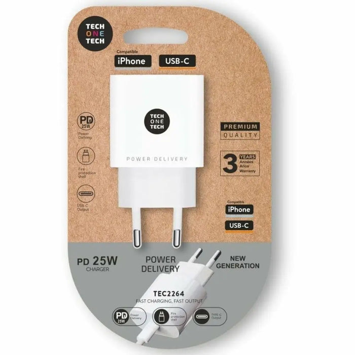 Wall Charger Tech One Tech TEC2264 25 W - Електроника Телефони и таблети<<<Компютри| Електроника<<<BigBuy&&&USB зарядни