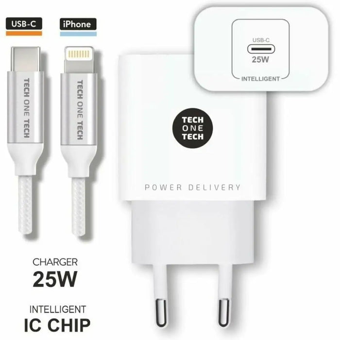 Wall Charger Tech One Tech TEC2265 25 W - Електроника Телефони и таблети<<<Компютри| Електроника<<<BigBuy&&&USB зарядни