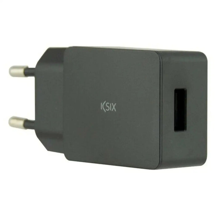 Wall Charger + USB A to USB C Cable KSIX USB Black - Електроника Телефони и таблети<<<Компютри|