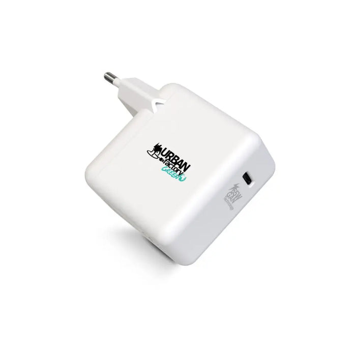 Wall Charger + USB C Cable Urban Factory GSC65UF White - Електроника Телефони и таблети<<<Компютри|