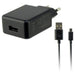 Wall Charger + USB Micro Cable KSIX USB 2A Black - Електроника Телефони и таблети<<<Компютри|