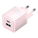 Wall charger Vention FEQP0-EU USB-C + USB- A 30W/30W GaN (pink) - mains chargers<<<Chargers<<<GSM