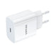 Wall charger VFAN E04 USB-C 20W QC 3.0 + Lightning cable (white) - mains chargers<<<Chargers<<<GSM