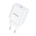 Wall charger VFAN E04 USB-C 20W QC 3.0 + Lightning cable (white) - mains chargers<<<Chargers<<<GSM