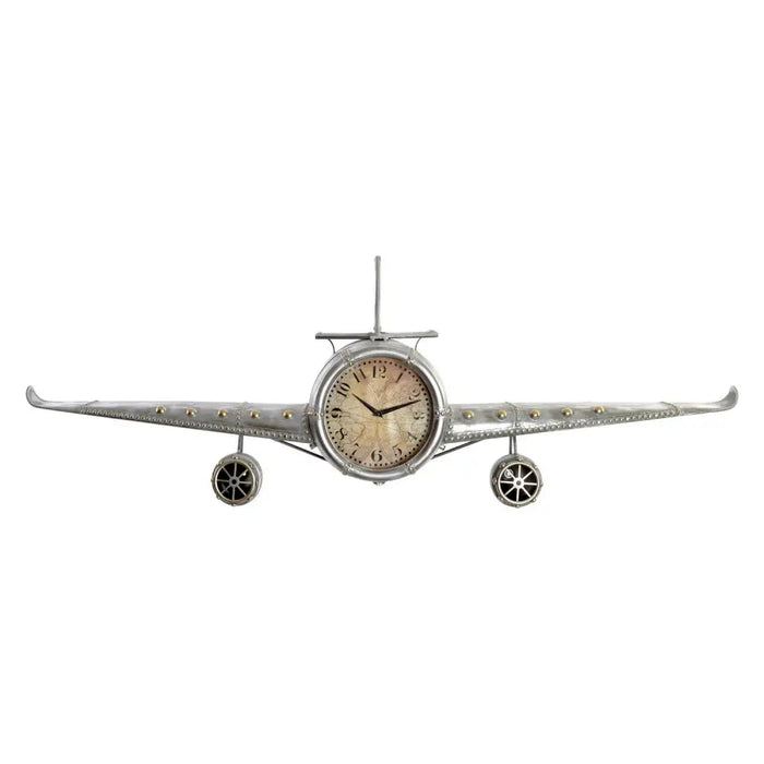 Wall Clock DKD Home Decor Aeroplane Metal Crystal (141 x 20 x 46.5 cm) - Декорация и Осветление<<<Дом
