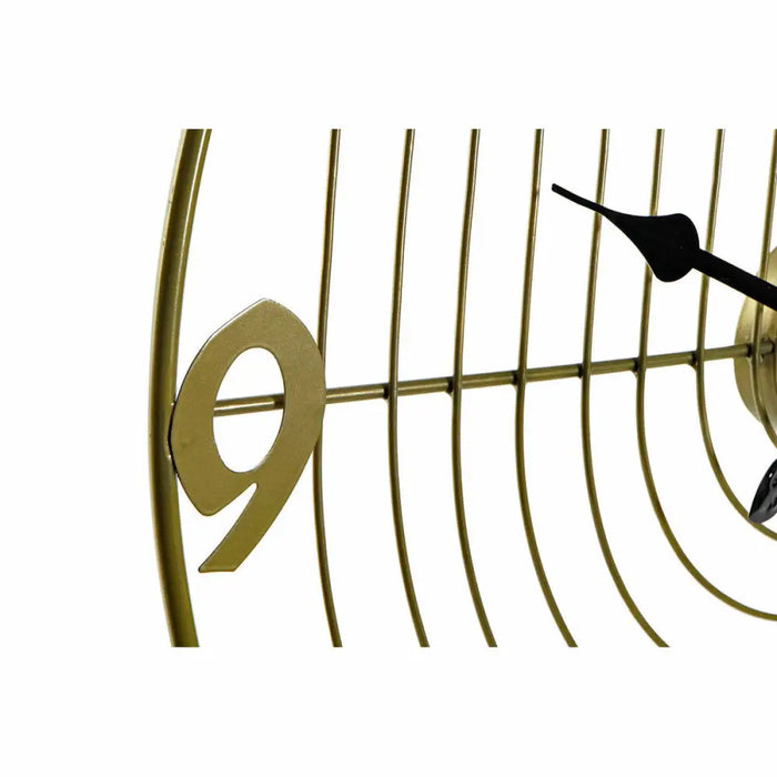 Wall Clock DKD Home Decor Black Golden Metal 60 x 3 x 60 cm Modern (2 Units) - Декорация и Осветление<<<Дом