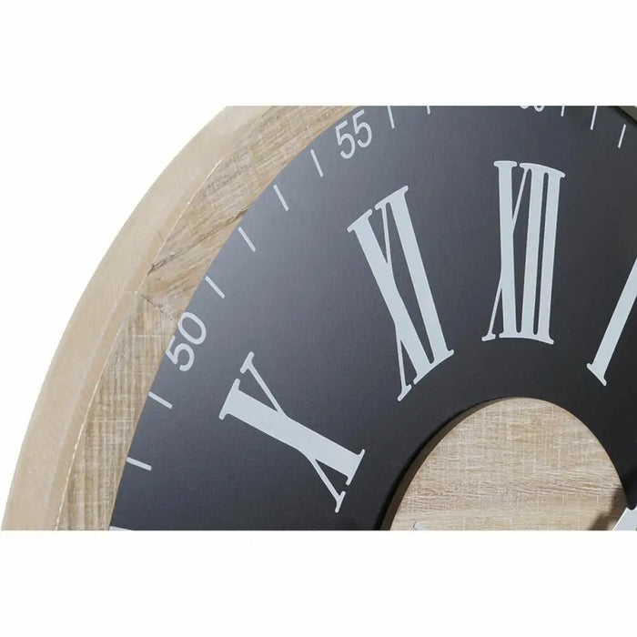 Wall Clock DKD Home Decor Black MDF White (60 x 4,5 x 60 cm) - Декорация и Осветление<<<Дом Градина<<<BigBuy&&&Стенни