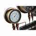 Wall Clock DKD Home Decor Black Red Iron Golden (2 pcs) (46 x 13 x 58 cm) - Декорация и Осветление<<<Дом