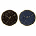 Wall Clock DKD Home Decor Blue Black Aluminium Plastic Modern 30 x 4 x 30 cm (2 Units) - Декорация и Осветление<<<Дом