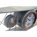 Wall Clock DKD Home Decor Crystal Iron Aeroplane MDF Wood Dark grey (120 x 21 x 33.5 cm) - Декорация и Осветление<<<Дом