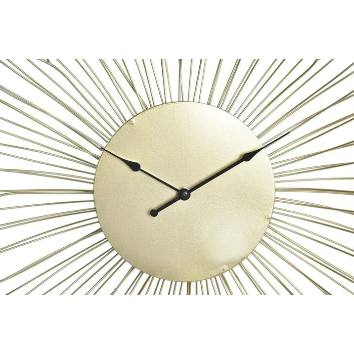 Wall Clock DKD Home Decor Flower Golden Metal (57 x 4 x 57 cm) - Декорация и Осветление<<<Дом Градина<<<BigBuy&&&Стенни