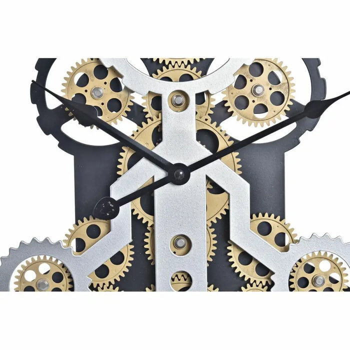 Wall Clock DKD Home Decor Golden Silver Crystal Iron 50 x 8 x 50 cm (3 Units) (2 Units) - Декорация и Осветление<<<Дом