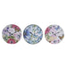 Wall Clock DKD Home Decor Multicolour Flowers MDF Wood (34 x 4 x 34 cm) (3 Units) - Декорация и Осветление<<<Дом
