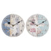 Wall Clock DKD Home Decor Multicolour Headlight MDF Wood Mediterranean (2 Units) (20 x 3 x 20 cm) - Декорация и