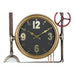 Wall Clock DKD Home Decor Valves Crystal Golden Iron (50,5 x 12 x 73 cm) - Декорация и Осветление<<<Дом