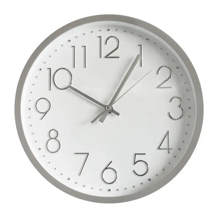 WALL CLOCK F30 CM. SILVER BRIST - Часовници<<<Декорации<<<Мебели и интериор<<<Praktiker