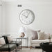 WALL CLOCK F30 CM. SILVER BRIST - Часовници<<<Декорации<<<Мебели и интериор<<<Praktiker