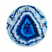 Wall Clock Gift Decor Blue Crystal Marble 30 x 4 x 30 cm (4 Units) - Декорация и Осветление<<<Дом