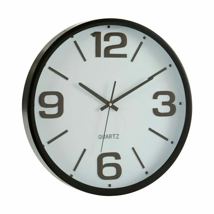 Wall Clock Gift Decor White Black Crystal Plastic 40 x 40 x 5 cm 40 x 5 x 40 cm (6 Units) - Декорация и