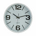 Wall Clock Gift Decor White Black Crystal Plastic 40 x 40 x 5 cm 40 x 5 x 40 cm (6 Units) - Декорация и