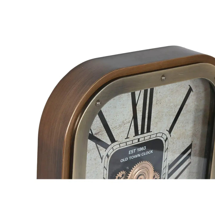 Wall Clock Home ESPRIT Beige Golden Crystal Iron Glam 43 X 8,5 X 63 CM - Декорация и Осветление<<<Дом