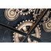 Wall Clock Home ESPRIT Black Golden Metal Crystal 108 X 8,5 X 108 cm - Декорация и Осветление<<<Дом
