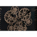 Wall Clock Home ESPRIT Black Golden Metal Crystal 80 x 8 x 80 cm - Декорация и Осветление<<<Дом