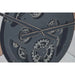 Wall Clock Home ESPRIT Black Golden Metal Crystal Vintage 80 x 9,5 x 80 cm - Декорация и Осветление<<<Дом