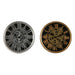 Wall Clock Home ESPRIT Black Golden Silver Metal Crystal 25 x 6,3 x 25 cm (2 Units) - Декорация и Осветление<<<Дом