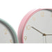 Wall Clock Home ESPRIT Coral Mint Lilac PVC 25,5 x 4,3 x 25,5 cm (3 Units) - Декорация и Осветление<<<Дом