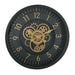 Wall Clock Home ESPRIT Golden Navy Blue Crystal Iron Urban 46 x 8,5 x 46 cm - Декорация и Осветление<<<Дом