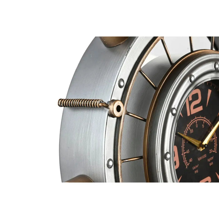 Wall Clock Home ESPRIT Golden Silver Iron Vintage 48 x 11 x 44,5 cm - Декорация и Осветление<<<Дом