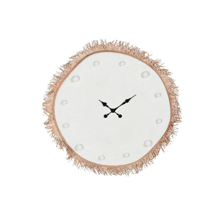 Wall Clock Home ESPRIT White Fibre MDF Wood Scandi 85 X 7 X 85 CM - Декорация и Осветление<<<Дом