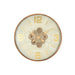 Wall Clock Home ESPRIT White Golden Metal Crystal Scandi 60 x 8 x 60 cm - Декорация и Осветление<<<Дом