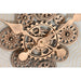 Wall Clock Home ESPRIT White Golden Metal Crystal Scandi 60 x 8 x 60 cm - Декорация и Осветление<<<Дом