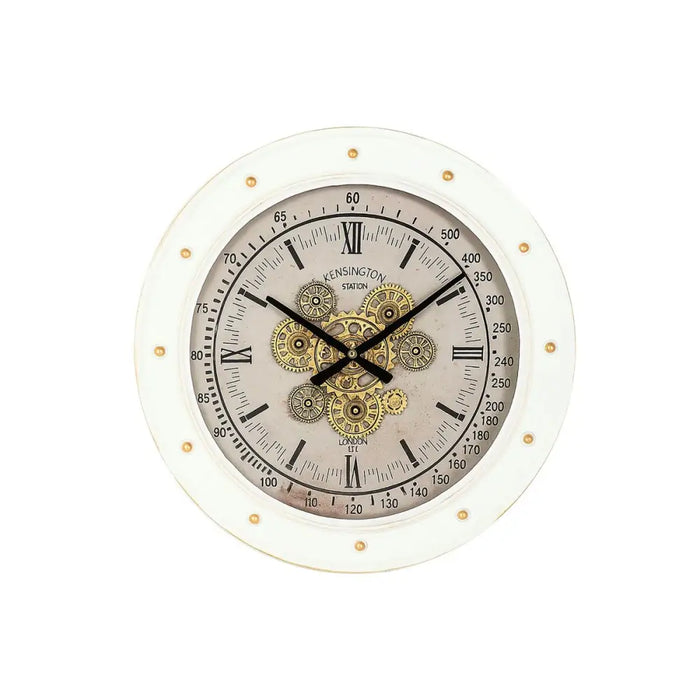 Wall Clock Home ESPRIT White Metal Loft 60 x 9 x 60 cm - Декорация и Осветление<<<Дом Градина<<<BigBuy&&&Стенни