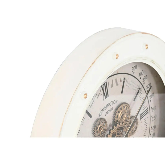 Wall Clock Home ESPRIT White Metal Loft 60 x 9 x 60 cm - Декорация и Осветление<<<Дом Градина<<<BigBuy&&&Стенни