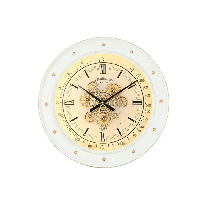 Wall Clock Home ESPRIT White Metal Loft 60 x 9 x 60 cm - Декорация и Осветление<<<Дом Градина<<<BigBuy&&&Стенни