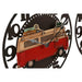 Wall Clock Home ESPRIT Yellow Red Metal Vintage 34 x 33,5 x 32,5 cm (2 Units) - Декорация и Осветление<<<Дом