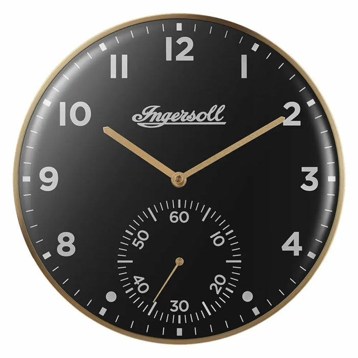 Wall Clock Ingersoll 1892 IC003GB Golden Black - Декорация и Осветление<<<Дом Градина<<<BigBuy&&&Стенни часовници и