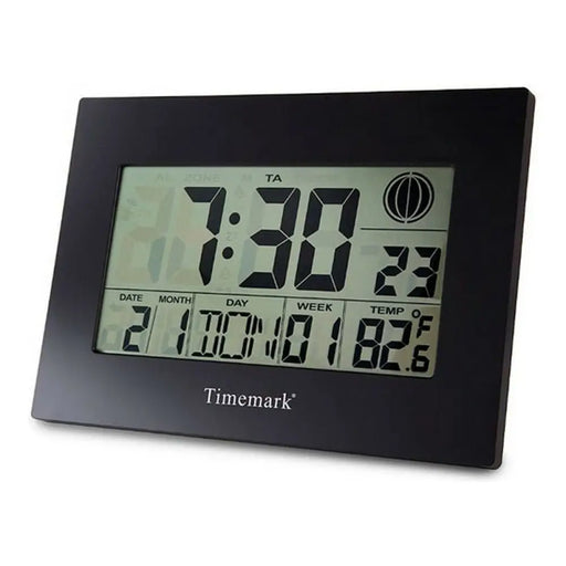 Wall Clock with Thermometer Timemark Black (24 x 17 x 2 cm) - Декорация и Осветление<<<Дом Градина<<<BigBuy&&&Стенни