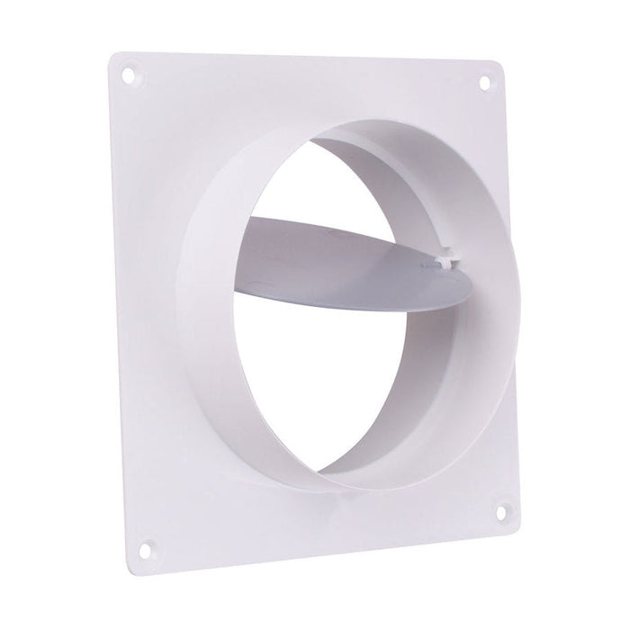 WALL CONNECTOR WITH VALVE F125 VENTS 2521 - Аксесоари за вентилация<<<Вентилатори за баня и аксесоари<<<Баня<<<Praktiker