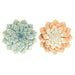 Wall Decoration DKD Home Decor 61 x 8 x 61 cm Flower Blue Orange Shabby Chic (2 Units) - Декорация и Осветление<<<Дом