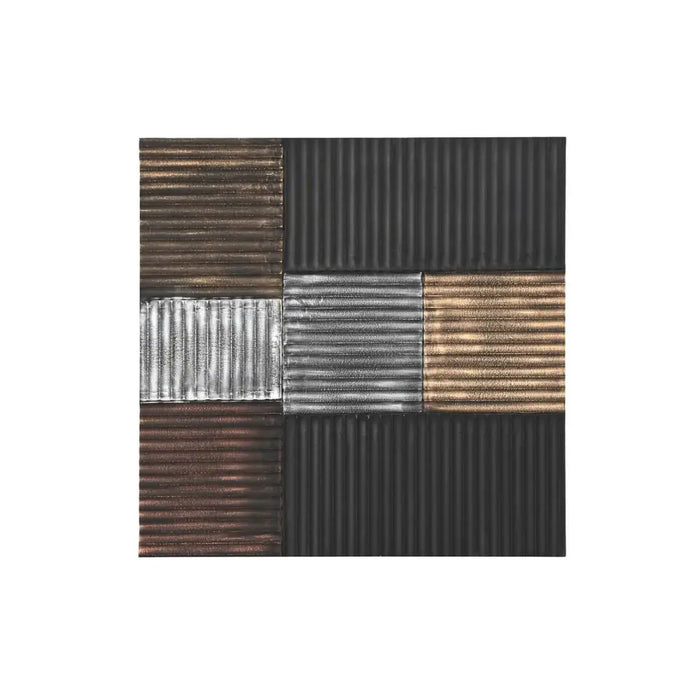 Wall Decoration DKD Home Decor Black Golden Glamour Modern MDF Wood (91 x 3 x 91 cm) - Декорация и Осветление<<<Дом